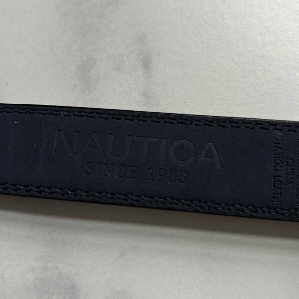 Nautica Youth Brown Belt Synthetic Leather Unisex